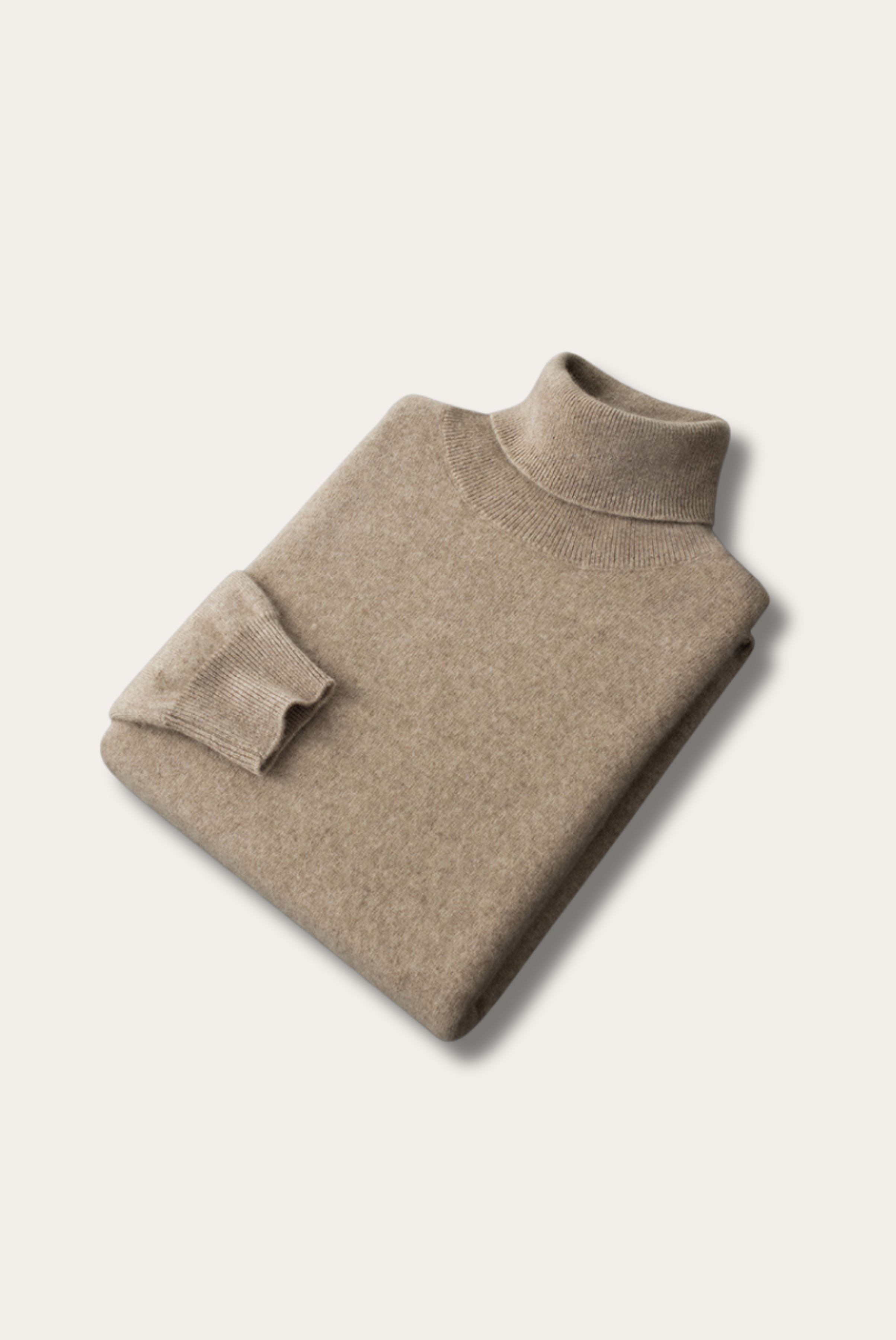 Camel Cashmere Turtleneck