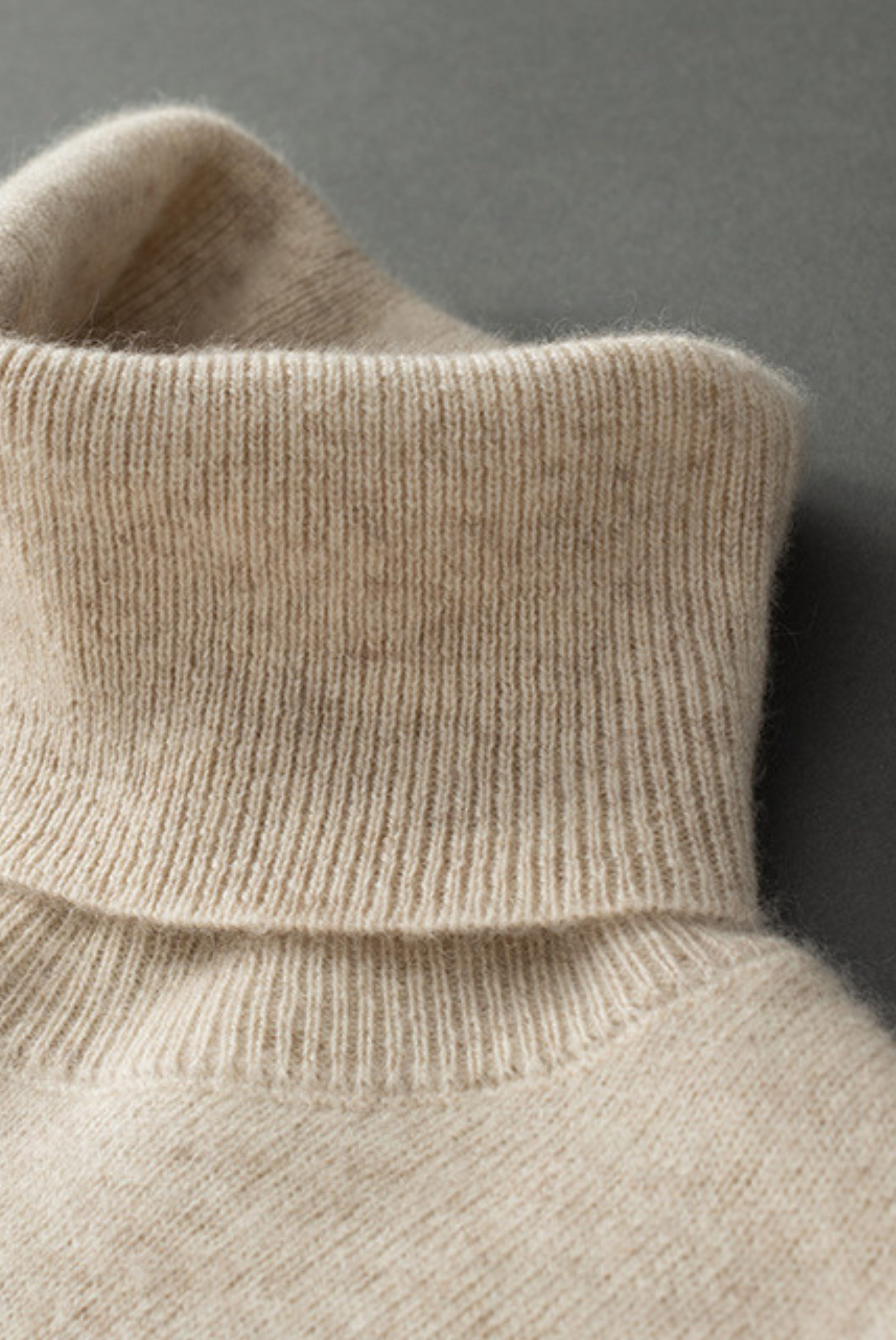 Camel Cashmere Turtleneck